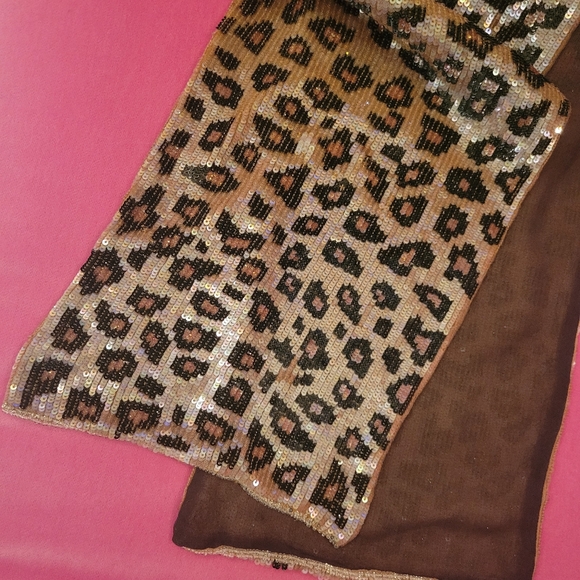 None Accessories - Vintage Sequin Scarf